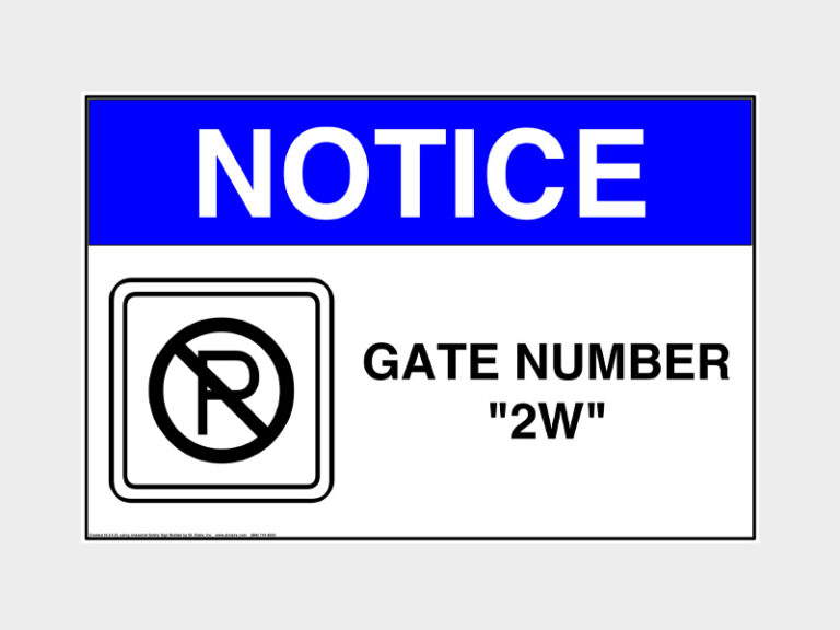 Gate Number Signs River City Reproductions