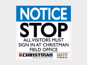 Visitor Notice